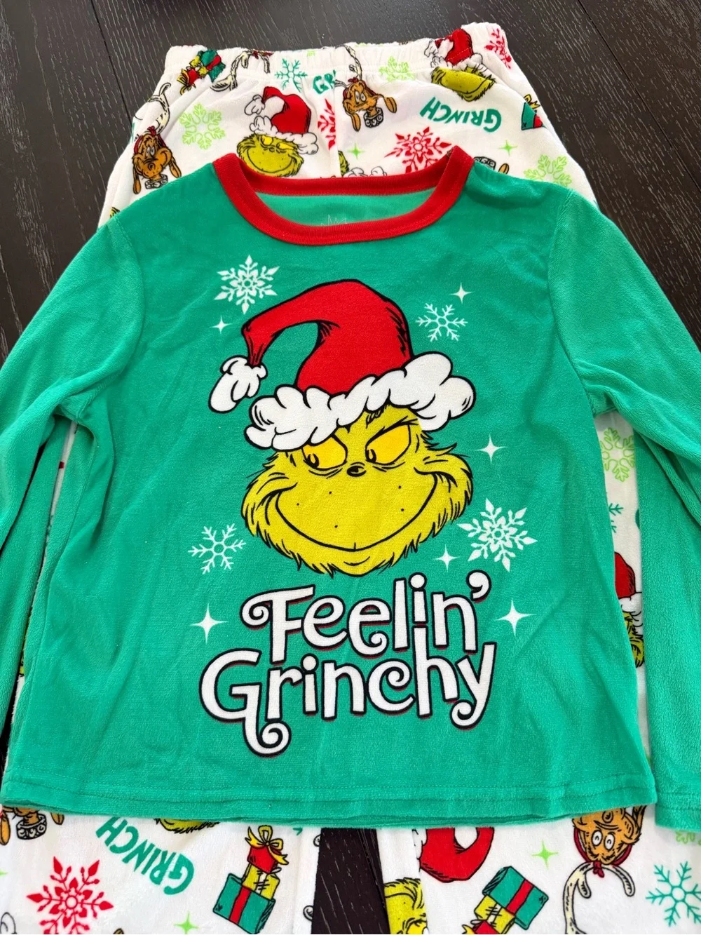 Kids Green Grinch Pajama Set - Feelin' Grinchy